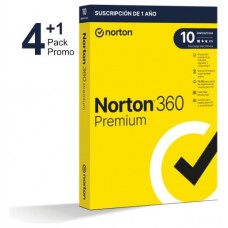 Pack promo 4+1 - Norton 360 Premium - Antivirus - 75GB